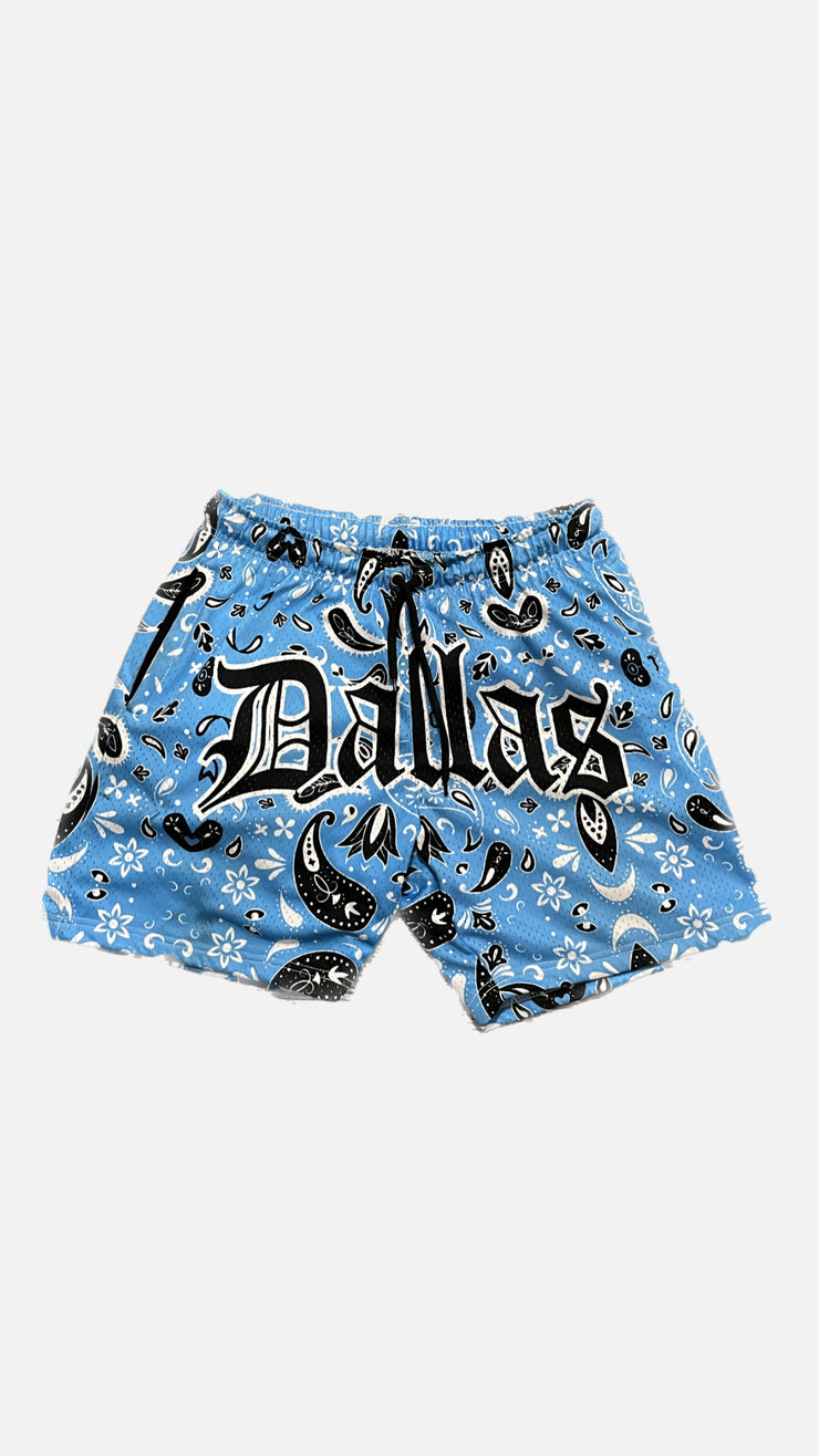 Blue  Dallas bandana shorts