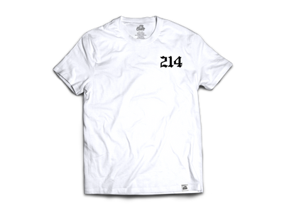 214 On White T-shirt